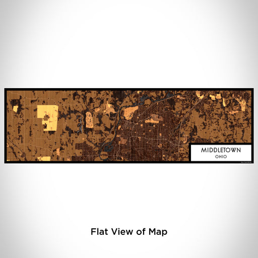 Flat View of Map Custom Middletown Ohio Map Enamel Mug in Ember