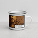 Right View Custom Midland Michigan Map Enamel Mug in Ember