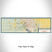 Flat View of Map Custom Midland Michigan Map Enamel Mug in Woodblock