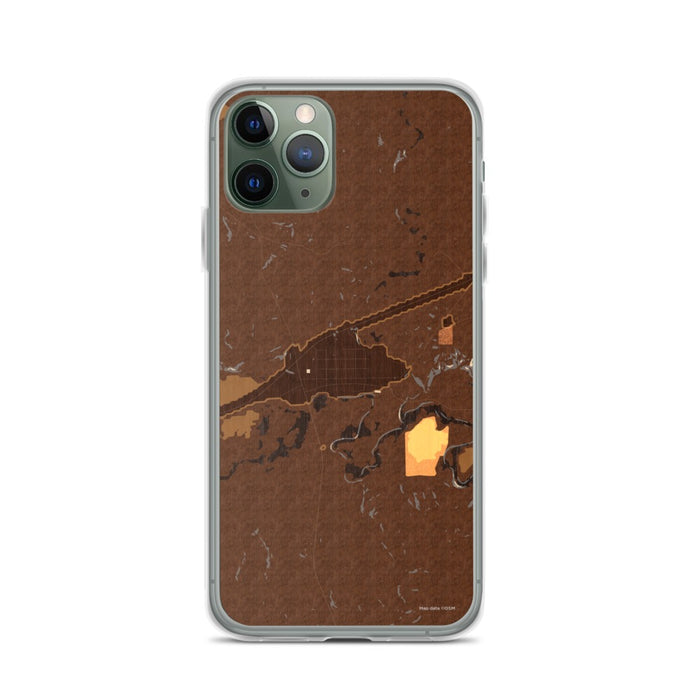Custom Midland South Dakota Map Phone Case in Ember