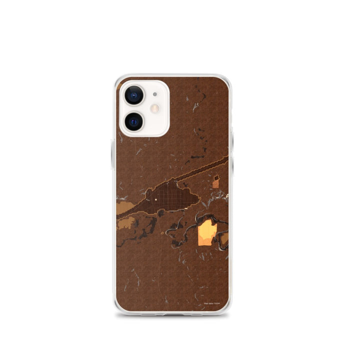 Custom Midland South Dakota Map iPhone 12 mini Phone Case in Ember