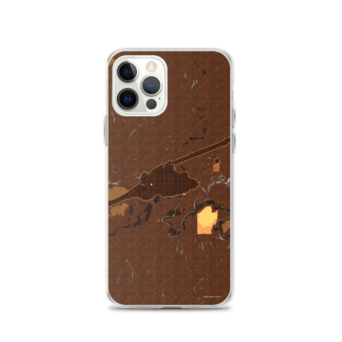 Custom Midland South Dakota Map iPhone 12 Pro Phone Case in Ember