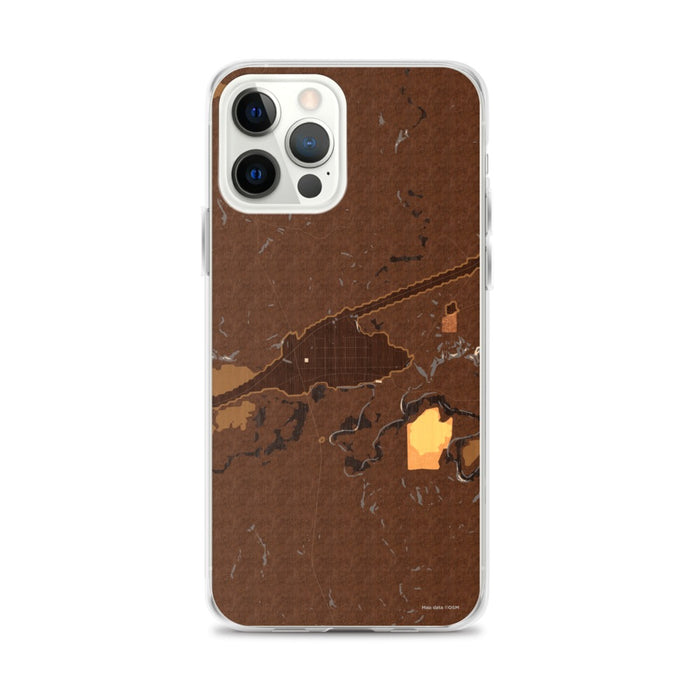 Custom Midland South Dakota Map iPhone 12 Pro Max Phone Case in Ember