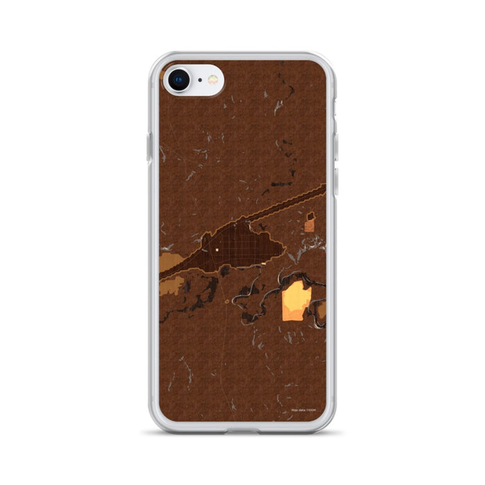 Custom Midland South Dakota Map Phone Case in Ember