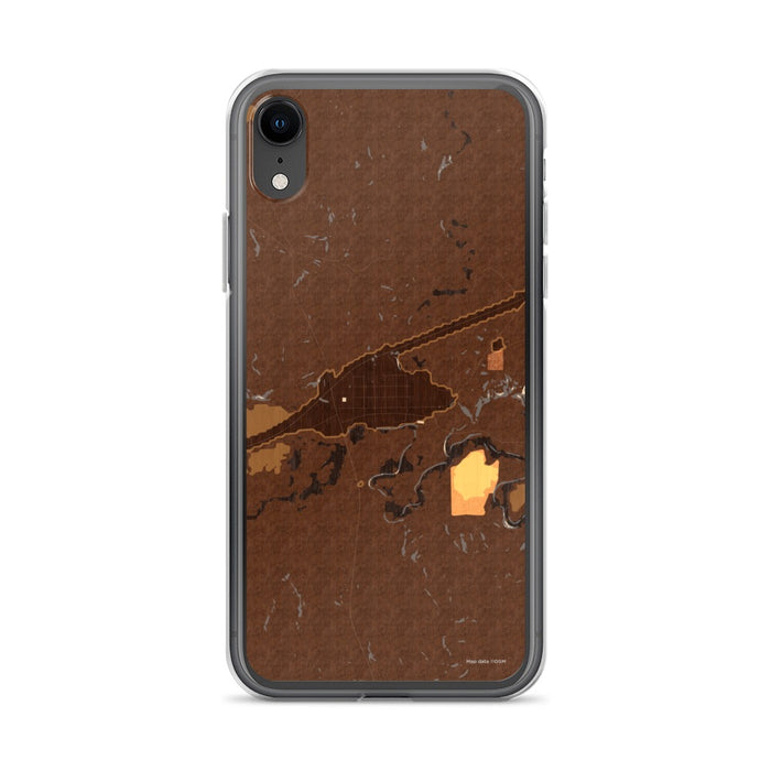 Custom Midland South Dakota Map Phone Case in Ember