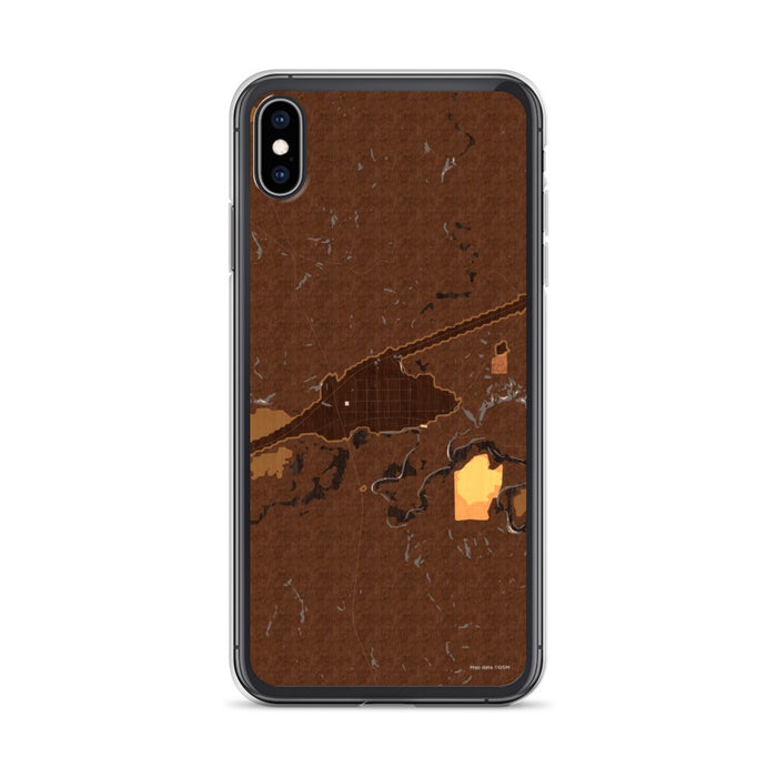 Custom Midland South Dakota Map Phone Case in Ember