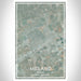 Midland Texas Map Print Portrait Orientation in Afternoon Style With Shaded Background