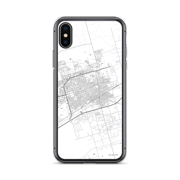 Custom Midland Texas Map Phone Case in Classic