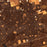 Midland Texas Map Print in Ember Style Zoomed In Close Up Showing Details