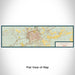 Flat View of Map Custom Midland Texas Map Enamel Mug in Woodblock