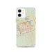 Custom Midland Texas Map iPhone 12 Phone Case in Woodblock