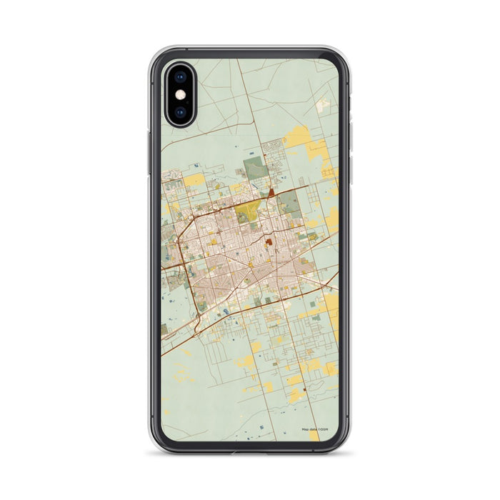 Custom Midland Texas Map Phone Case in Woodblock