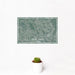 12x18 Miller County Georgia Map Print Landscape Orientation in Afternoon Style With Small Cactus Plant in White Planter