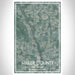 Miller County Georgia Map Print Portrait Orientation in Afternoon Style With Shaded Background