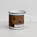 Right View Custom Miller County Georgia Map Enamel Mug in Ember