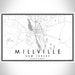 Millville New Jersey Map Print Landscape Orientation in Classic Style With Shaded Background