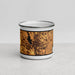 Front View Custom Millville New Jersey Map Enamel Mug in Ember