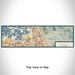 Flat View of Map Custom Milpitas California Map Enamel Mug in Woodblock