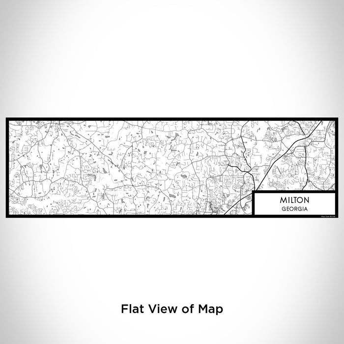 Flat View of Map Custom Milton Georgia Map Enamel Mug in Classic
