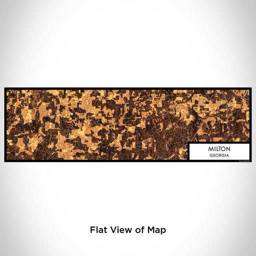 Flat View of Map Custom Milton Georgia Map Enamel Mug in Ember