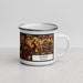 Right View Custom Milton Georgia Map Enamel Mug in Ember