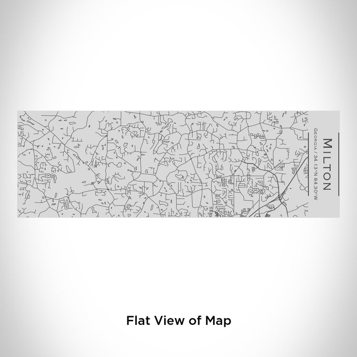 Rendered View of Milton Georgia Map Engraving on 10oz Stainless Steel Insulated Cup with Sipping Lid