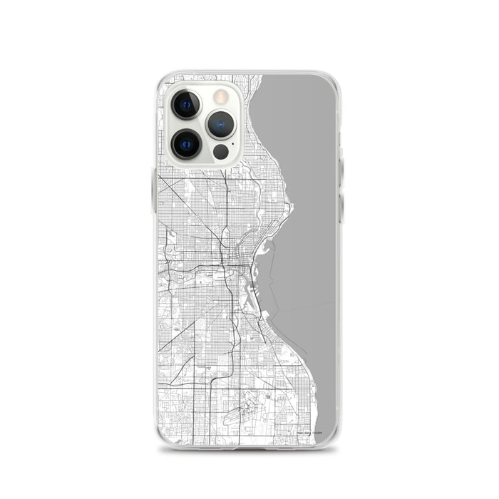 Custom Milwaukee Wisconsin Map iPhone 12 Pro Phone Case in Classic