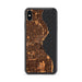 Custom Milwaukee Wisconsin Map Phone Case in Ember