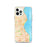 Custom Milwaukee Wisconsin Map iPhone 12 Pro Phone Case in Watercolor