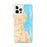 Custom Milwaukee Wisconsin Map iPhone 12 Pro Max Phone Case in Watercolor