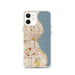 Custom Milwaukee Wisconsin Map iPhone 12 Phone Case in Woodblock