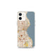 Custom Milwaukee Wisconsin Map iPhone 12 mini Phone Case in Woodblock