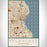 Milwaukee Wisconsin Map Print Portrait Orientation in Woodblock Style With Shaded Background