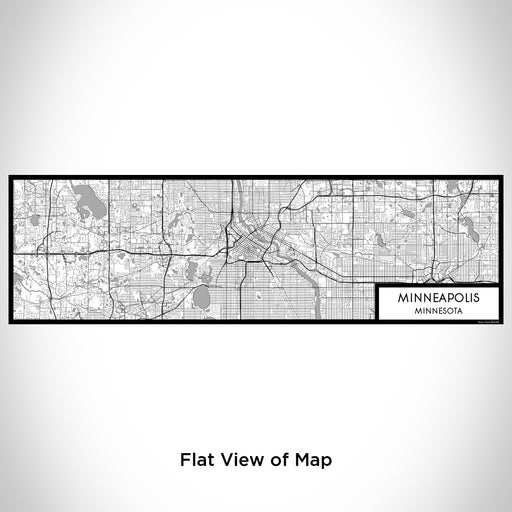 Flat View of Map Custom Minneapolis Minnesota Map Enamel Mug in Classic