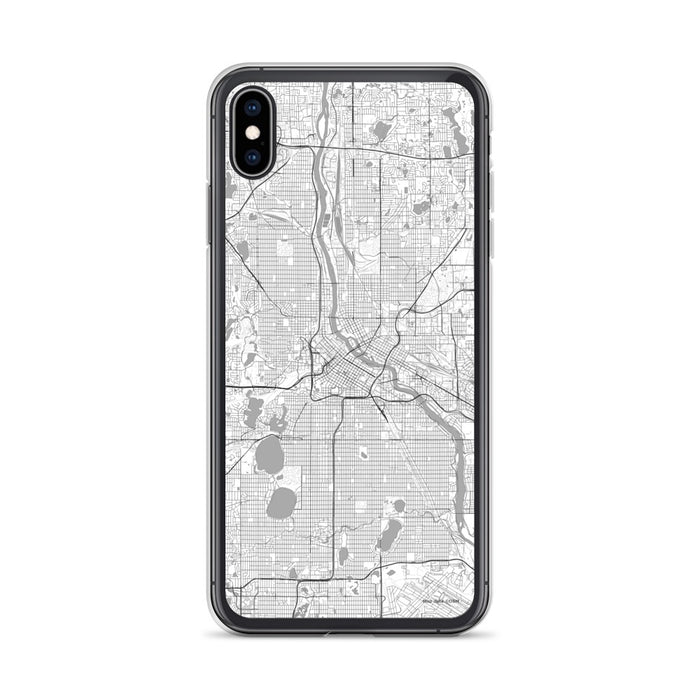 Custom Minneapolis Minnesota Map Phone Case in Classic