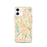 Custom Minneapolis Minnesota Map iPhone 12 Phone Case in Watercolor