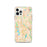 Custom Minneapolis Minnesota Map iPhone 12 Pro Phone Case in Watercolor