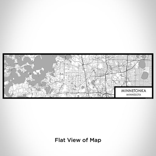 Flat View of Map Custom Minnetonka Minnesota Map Enamel Mug in Classic