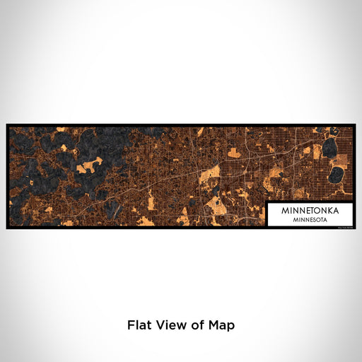 Flat View of Map Custom Minnetonka Minnesota Map Enamel Mug in Ember
