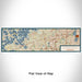 Flat View of Map Custom Minnetonka Minnesota Map Enamel Mug in Woodblock