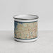 Front View Custom Minnetonka Minnesota Map Enamel Mug in Woodblock
