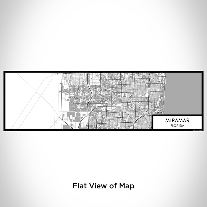 Flat View of Map Custom Miramar Florida Map Enamel Mug in Classic