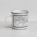 Left View Custom Mishawaka Indiana Map Enamel Mug in Classic