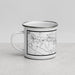 Left View Custom Mission Texas Map Enamel Mug in Classic