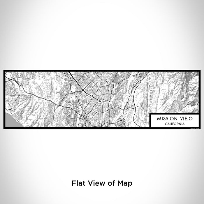 Flat View of Map Custom Mission Viejo California Map Enamel Mug in Classic