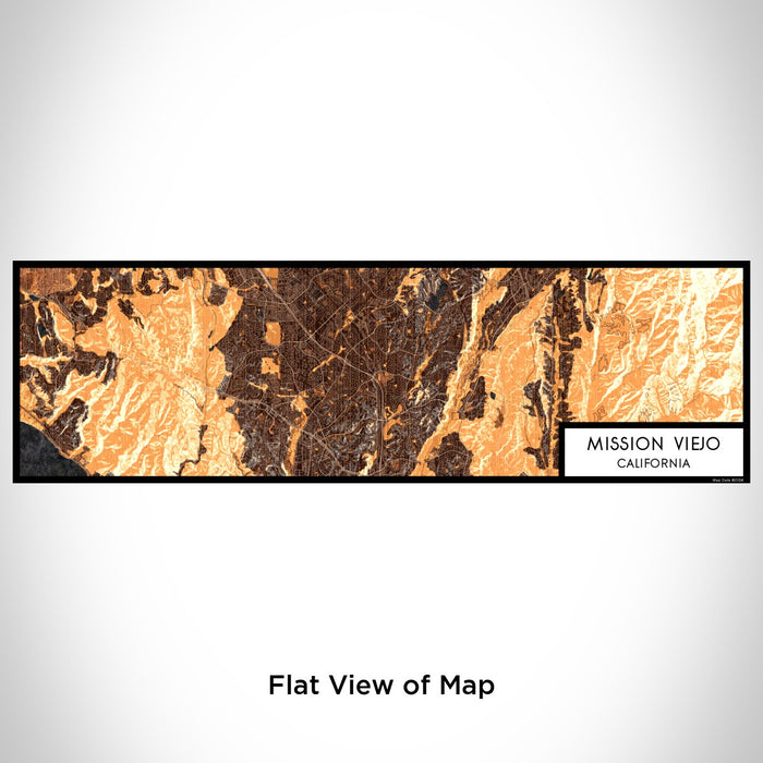 Flat View of Map Custom Mission Viejo California Map Enamel Mug in Ember