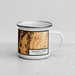Right View Custom Mission Viejo California Map Enamel Mug in Ember