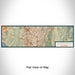 Flat View of Map Custom Mission Viejo California Map Enamel Mug in Woodblock