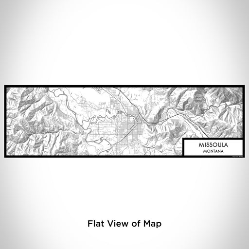 Flat View of Map Custom Missoula Montana Map Enamel Mug in Classic