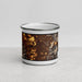 Front View Custom Missoula Montana Map Enamel Mug in Ember